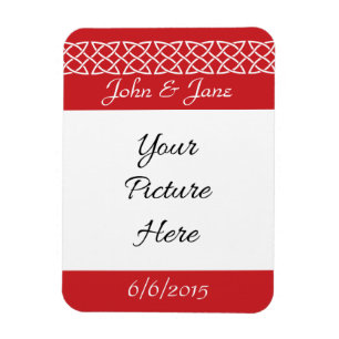 Celtic Weave Hearts in Cherry Save-the-Date Magnet