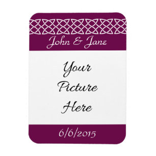 Celtic Weave Hearts in Wine Save-the-Date Magnet