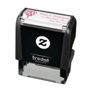 Celtic Weave Hearts Self-Inking Address Stamp