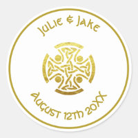 Celtic Wedding Faux Gold Celtic Knot Cross