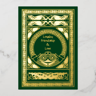 Celtic Wedding Invitation with Claddagh