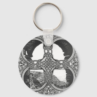 Celtic window arch tattoo keychain