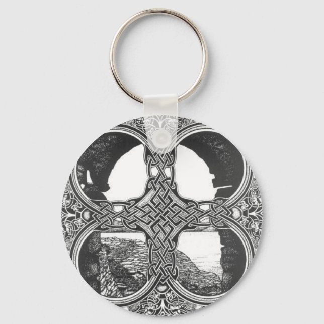 Celtic window arch tattoo keychain (Front)