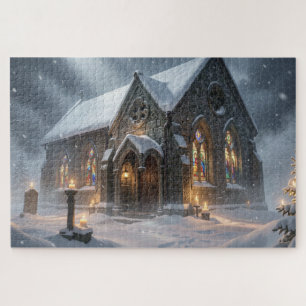 Celtic Winter Chapel Jigsaw Puzzle