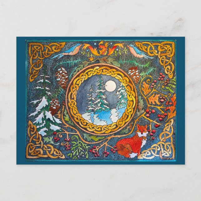 Celtic Winter Postcard (Front)