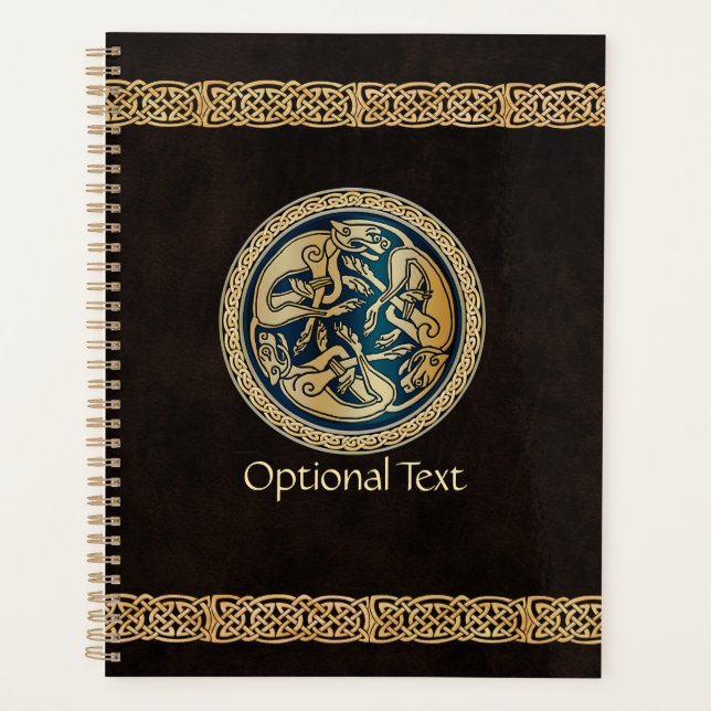 Celtic Wolf Knotwork Triad Planner (Front)