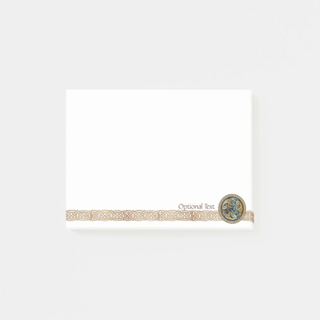 Celtic Wolf Knotwork Triad Post-it Notes (Front)