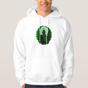 Celtic Wolf/moon, green Hoodie