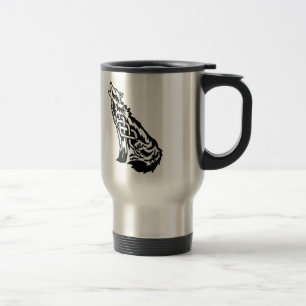 Celtic Wolf Travel Mug