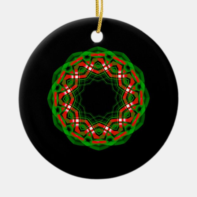 Celtic Yule Festival Ceramic Ornament (Front)