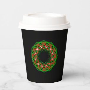 Celtic Yule Festival Paper Cups