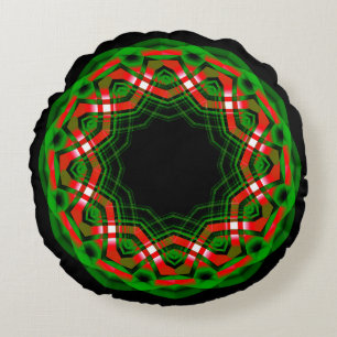 Celtic Yule Festival Round Pillow