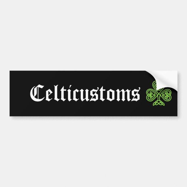 Celticustoms Bumper Sticker (Front)