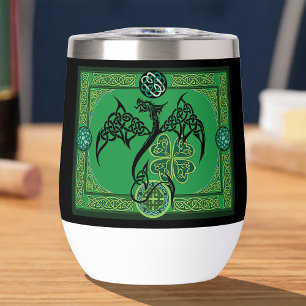 Celtique irlandais de dragon vert