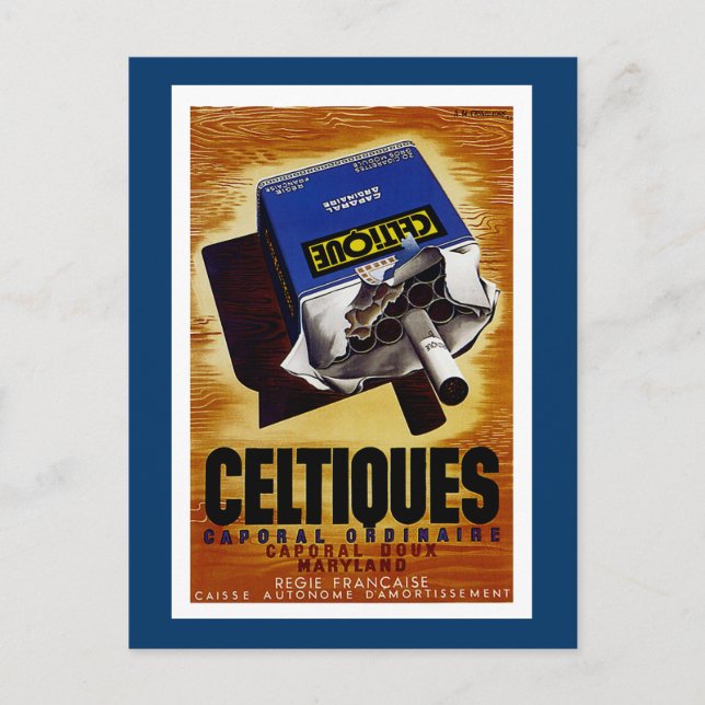 Celtiques Cigarettes Postcard (Front)