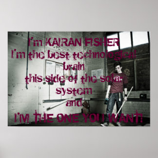 Celui que vous voulez Poster Kai COS (RARE)