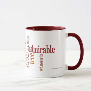 "Celui qui est" tasse : 4:8 de Philippiens