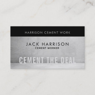 Cement des Cartes de visite de l'accord