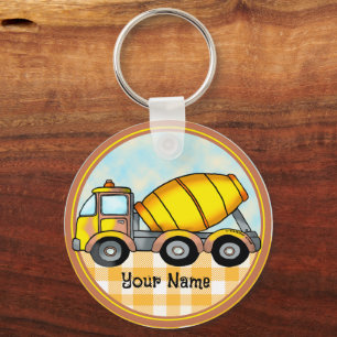 Cement Mixer Truck  Keychain