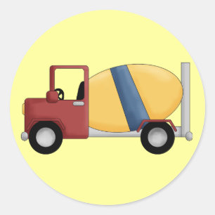 Cement Mixer Tshirts and Gifts Classic Round Sticker