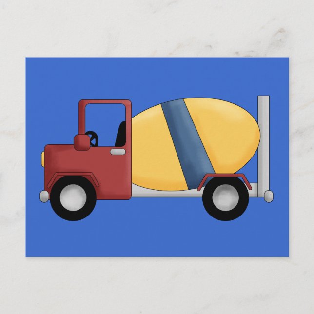 Cement Mixer Tshirts and Gifts Postcard (Front)