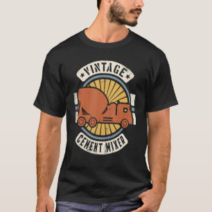 Cement Mixer Vintage Classic Retro 60s 70s T-Shirt