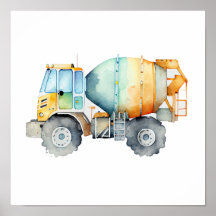 Cement Mixer Wall Art