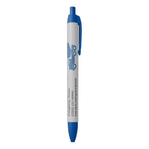 Cement Truck Construction Service Black Ink Pen