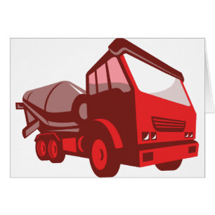 cement truck lorry retro style