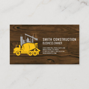 Cement Truck   Property Development   Construction Business Card