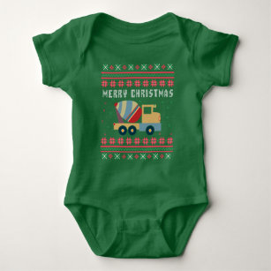 Cement Truck Ugly Christmas Sweater