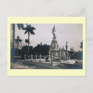 Cementerio Colon, Habana, Cuba Vintage Postcard
