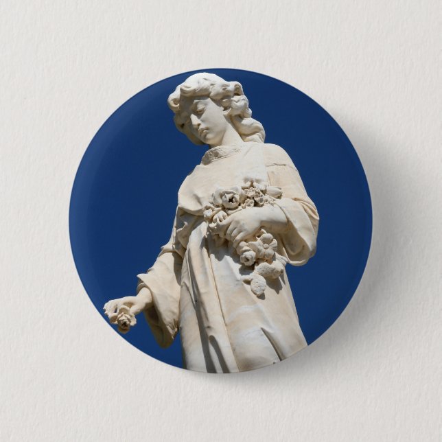 Cemetary Angel 2 Inch Round Button (Front)