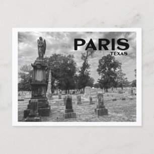 Cemeteries of Paris (Texas) Postcard