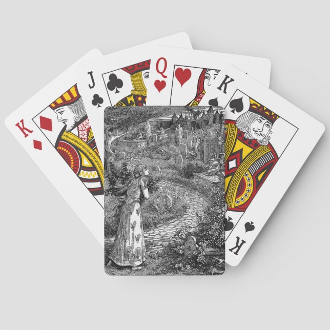 Cemetery at Night playing cards (Back)