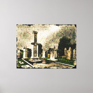 Cemetery Canvas Print