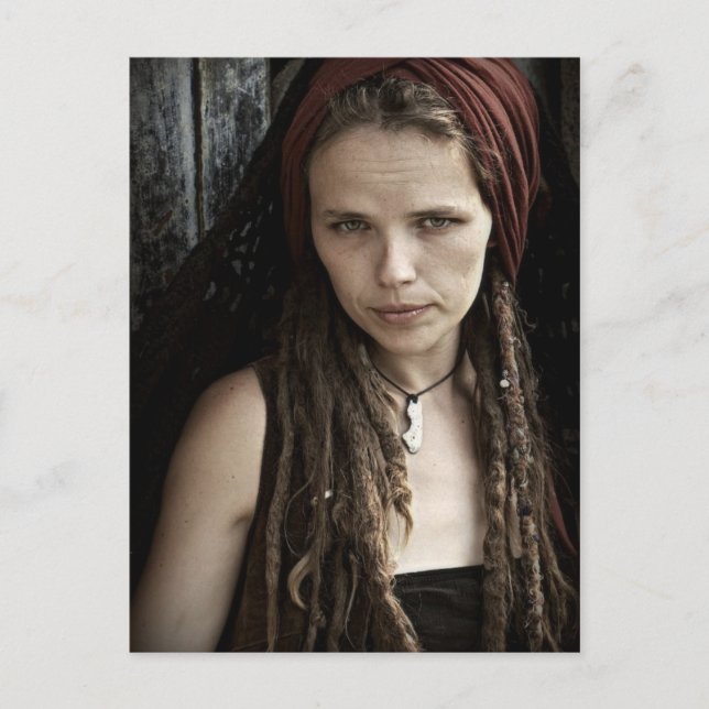 Cemetery Girl Postcard (Front)