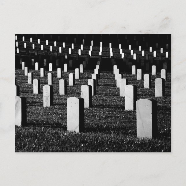 Cemetery Headstones Postcard (Front)