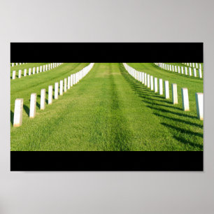 Cemetery Headstones Poster