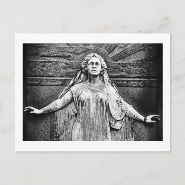 Cemetery Statue, Angel Postcard (Front)