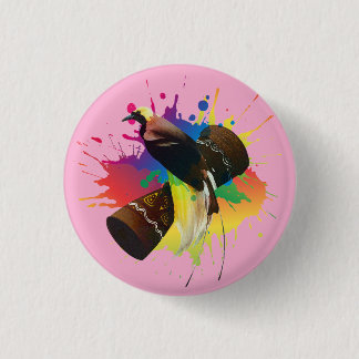 Cendrawasih The Bird Of Paradise Colourful  1 Inch Round Button