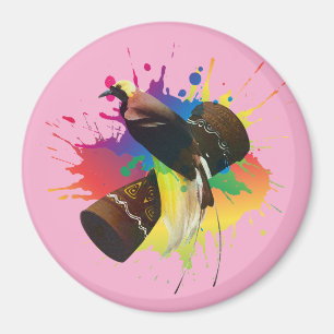 Cendrawasih The Bird Of Paradise Colourful  Magnet