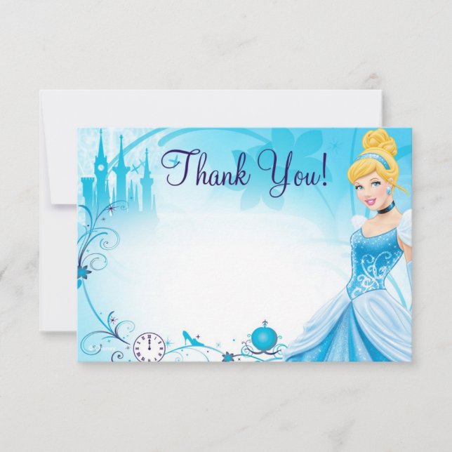 Cendrillon 1 Cartes de Remerciements (Devant)