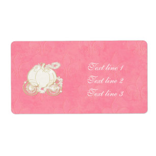 Cendrillon Carrosse Doré Rose Rose Label Princesse