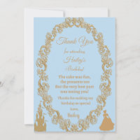 Cendrillon Carte de remerciements