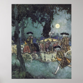 Cendrillon Coach par Edmund Dulac Poster