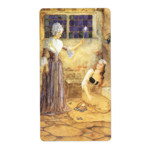 Cendrillon de conte de fée vintage avec Fairy Gomè