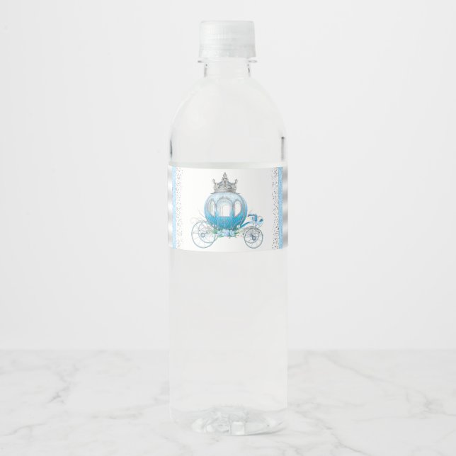 Cendrillon Étiquette bouteille d'eau (Devant)