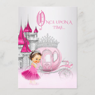 Cendrillon Il était une fois Invitation Anniversai