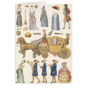 Cendrillon, Jouets Vintages en papier victorien